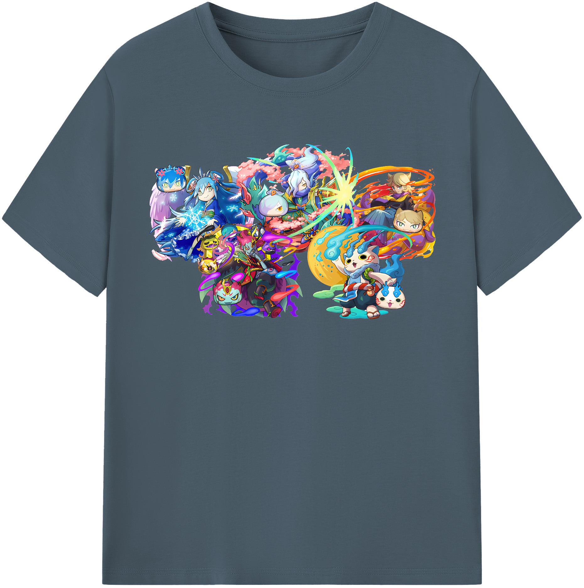 （画像用） 妖怪ウォッチ Yo-kai Watch 綿100％半袖Tシャツ（フロントプリント）